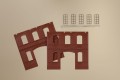 80523 Auhagen 2391C walls in red, industrial window L